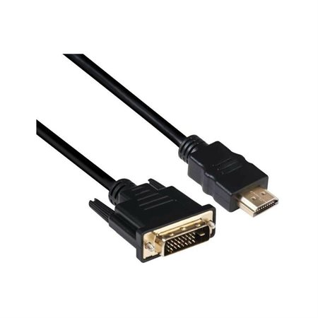 Câble DVI-D vers HDMI 6,5' Noir