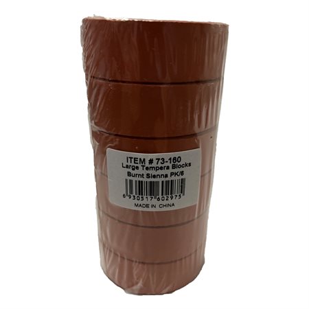 TEMPERA BLOCKS  BURNT SIENNA - #2 (6)