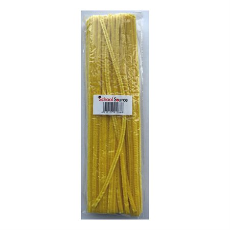 PIPE CLEANERS YELLOW 12"  6MM (100)