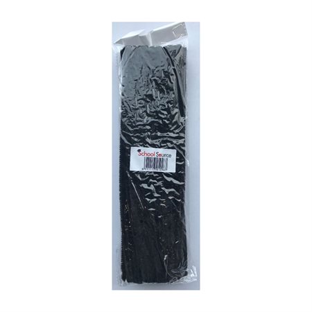 PIPE CLEANERS BLACK 12"  6MM (100)