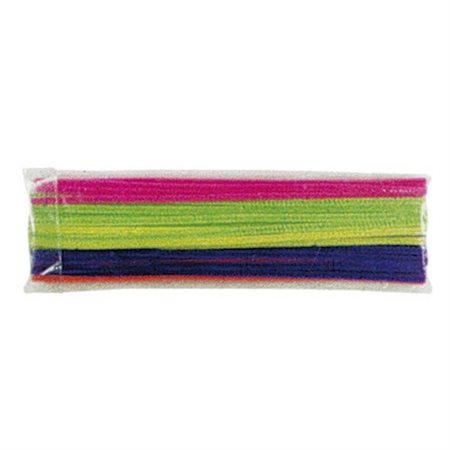 PIPE CLEANERS ASSORTED 12"  6MM (100)