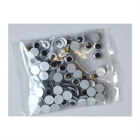 WIGGLE EYES BLACK - 15MM  - 100 / PKG (100)