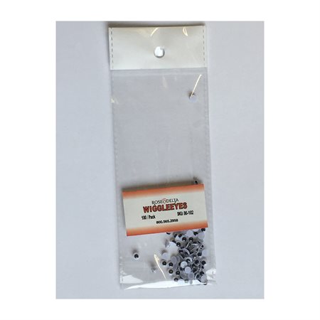 WIGGLE EYES BLACK - 5MM - 100 / PKG (100)