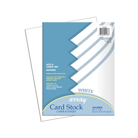 CARD STOCK WHITE 8.5 X 11 100 SH (100)