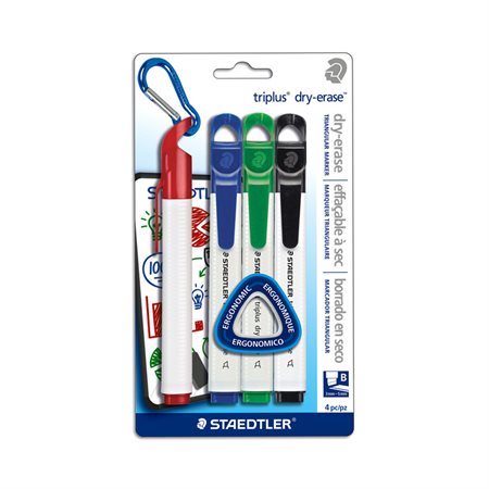 BAZICS 1204 DRY ERASE MARKERS FINE (4)