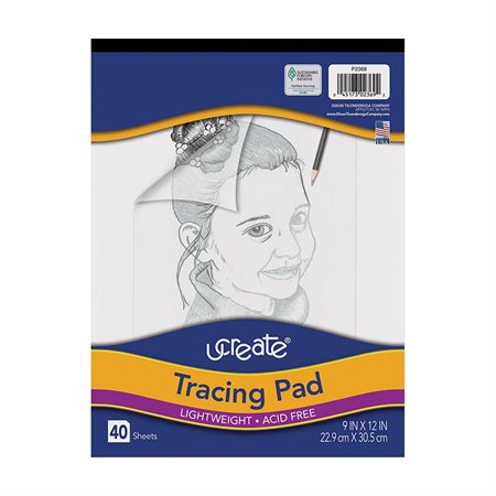 PACON 2369 TRACING PAD - 9" X 12" (40)