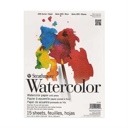 25-109 WATER COLOUR PAD - 9X12 (15)