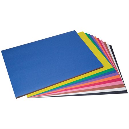 ASSORTED CONSTRUCTION PAPER18"X24" (50)