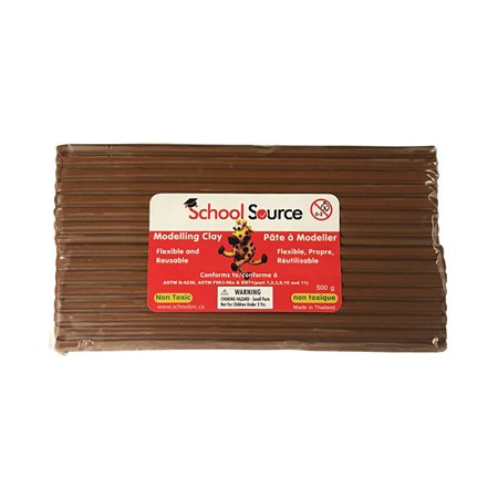 MODELING CLAY BROWN500G