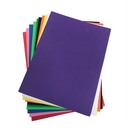 FOAM ASSORTED COLOURS9" X 12" (100)