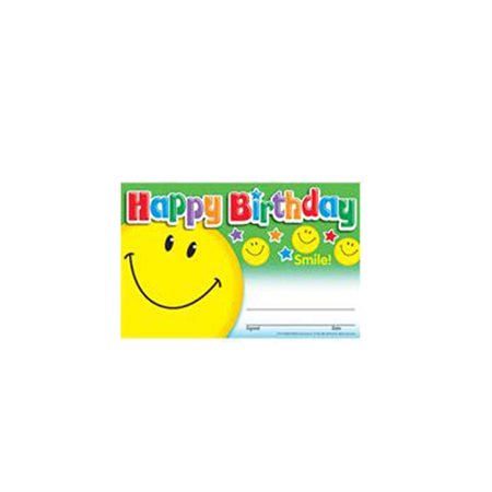 RECOGNITION HBDAY SMILE 5.5"X8.5" (30)