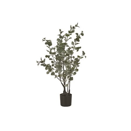 Artificial Eucalyptus in Black Pot