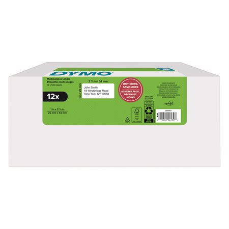 ETIQ.M.USAGE L.W.25X54 DYMO