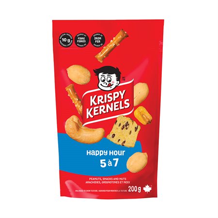 Mélange d’arachides, grignotines et noix 5 à 7