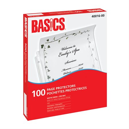 SHEET PROTEC.LETTER 3MIL