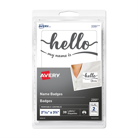 HELLO NAME BADGE LABELS