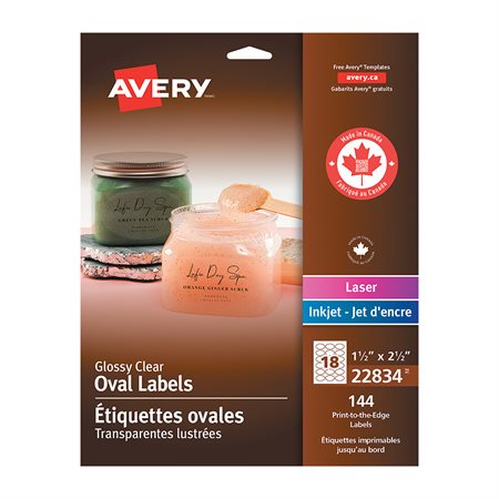 CLR OVAL LABELS