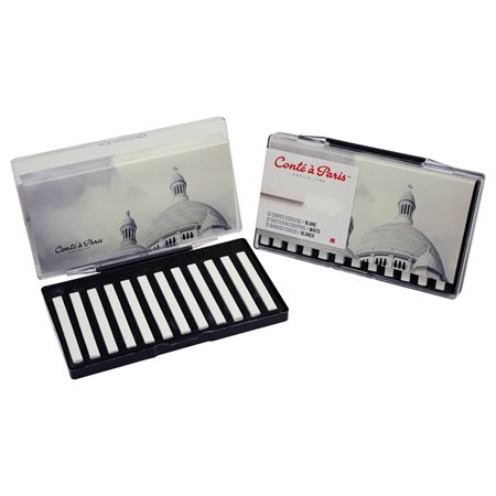 CRAYONS CONTE WH 12PCS