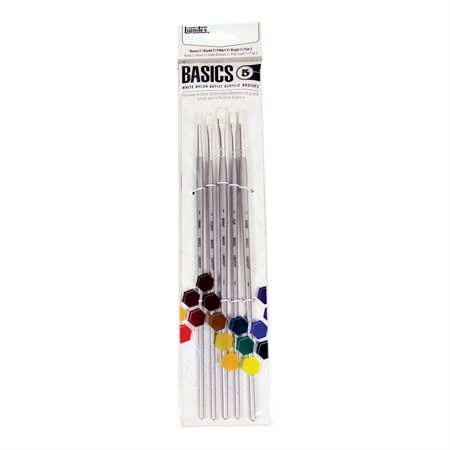 PINCEAUX LIQUITEX 5PCS LONG