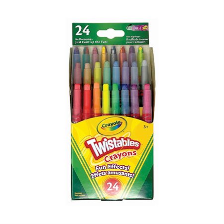 TWISTABLE CRAYONS 24PCS