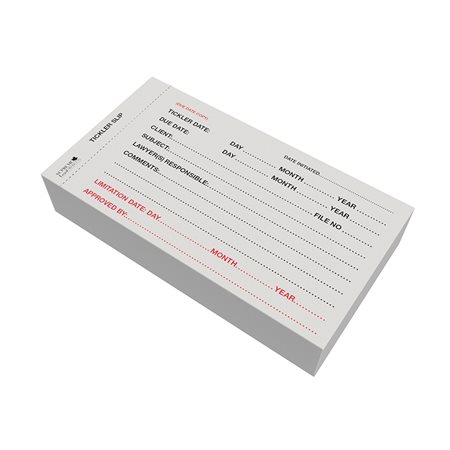LEGAL TICKLER SLIPS