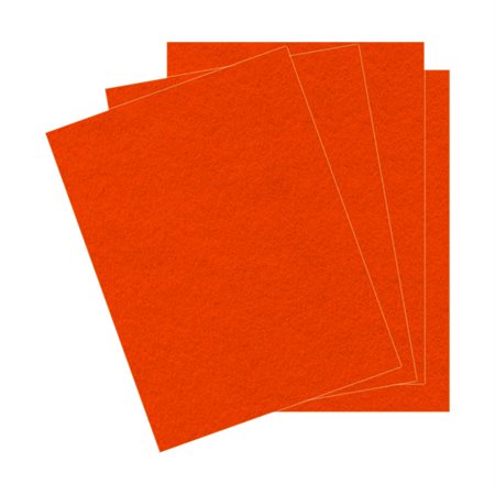 FELT SHEETS ORANGE 10PCS