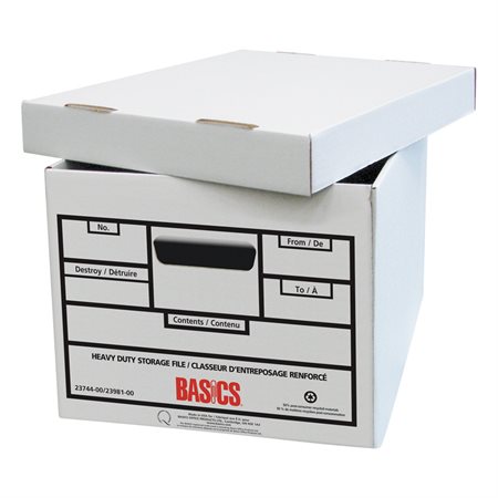 BOX FILE LTRLGL WH HEAVY 12