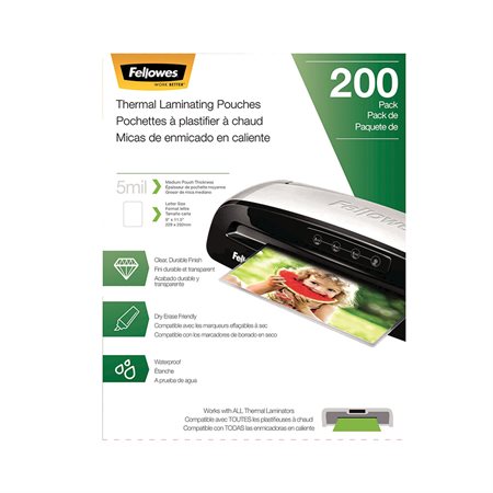 LAMIN POUCH LETTER 5MIL 200PCS