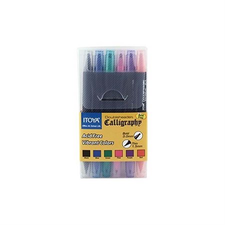 MARKER CALLIGRAPHY DOUBLE 6PCS
