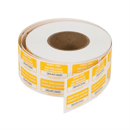 Admit One Tickets Double Bilingual