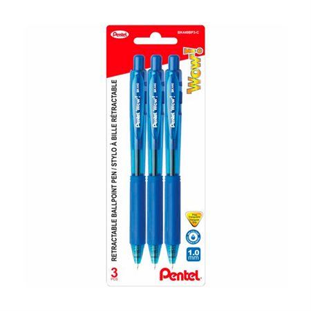 Wow! Retractable Ball Point Pens Medium Point