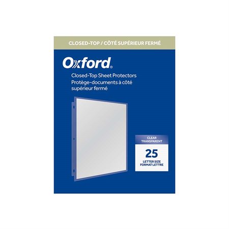 Protège-documents avec rabat dans le haut