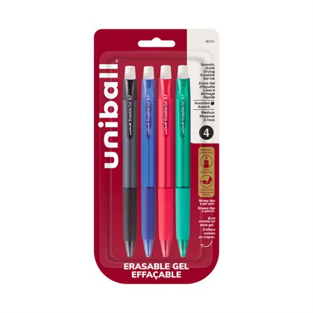 Stylos rétractables à encre gel effaçable