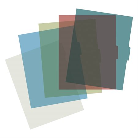 Poly Index Dividers Assorted Colours 5 Tabs