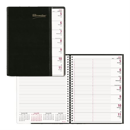 Agenda hebdomadaire de 12 mois Pre-Vu