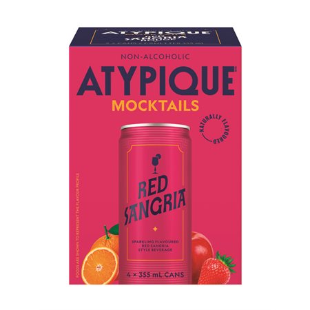 Boisson pétillante sangria rouge