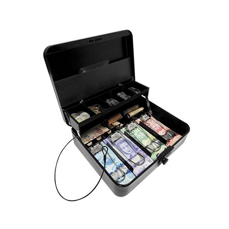 CASH BOX 10 COMPART DELUXE BK