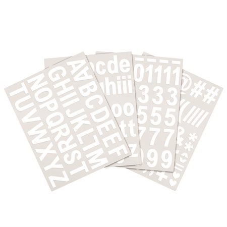 Pre-Cut Letters, Numbers and Symbols