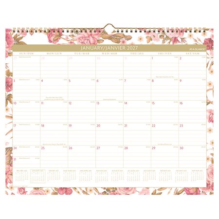 Calendrier mural Badge