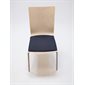 CHAISE CREMA 4 PATTES COQUILLE