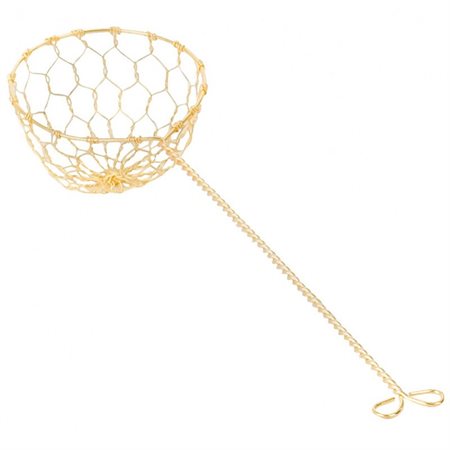 Brass fondue strainer