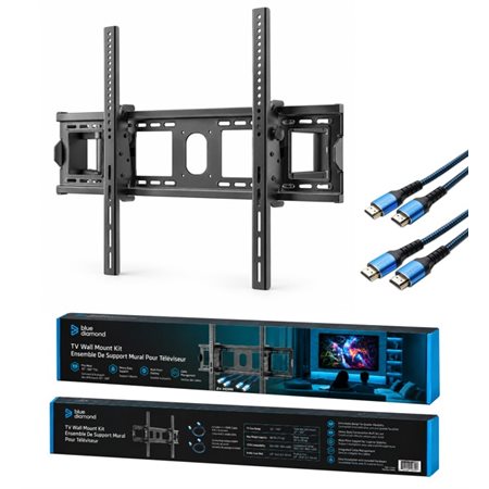 KIT SUPPORT MURAL POUR MONITEUR + 2 CABLE HDMI 8K