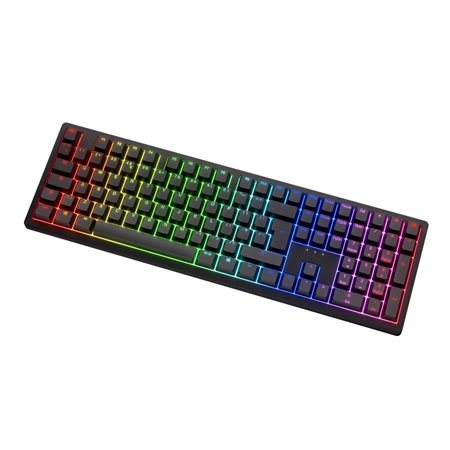 CLAVIER DUCKY ZERO 6108 CLASSIQUE NOIR CHERRY BLEU