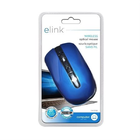 SOURIS SANS-FIL ELINK 1600DPI BLEU