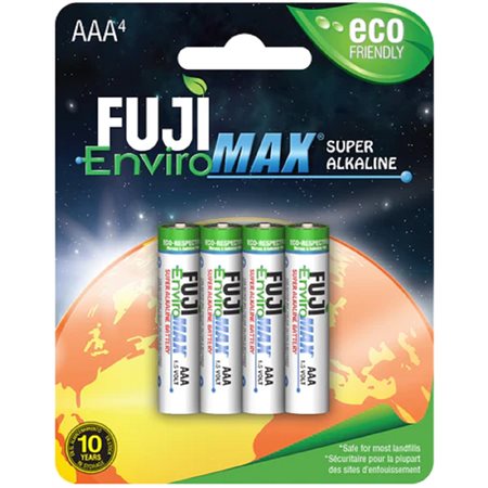 FUJI ENVIROMAX AAA @4 BATTERY PACKAGE