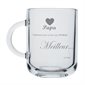 Glass mug "Papa, simplement pour te dire que tu es le meilleur"