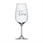 Wine glass "Une chance que j't'ai"