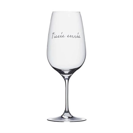 Wine glass "Tissés serrés"