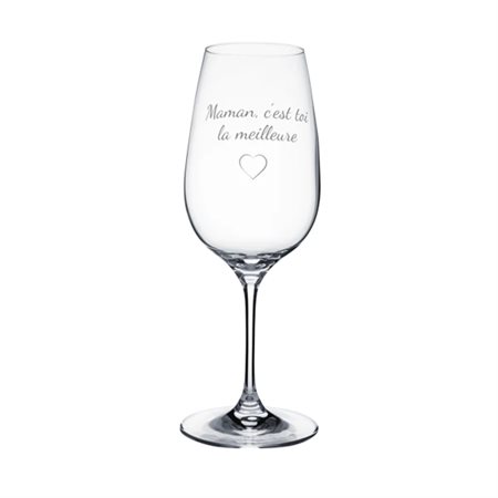 Wine glass "Maman, c'est toi la meilleure"