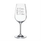 Wine glass "J't'aime, j't'aime pas..."